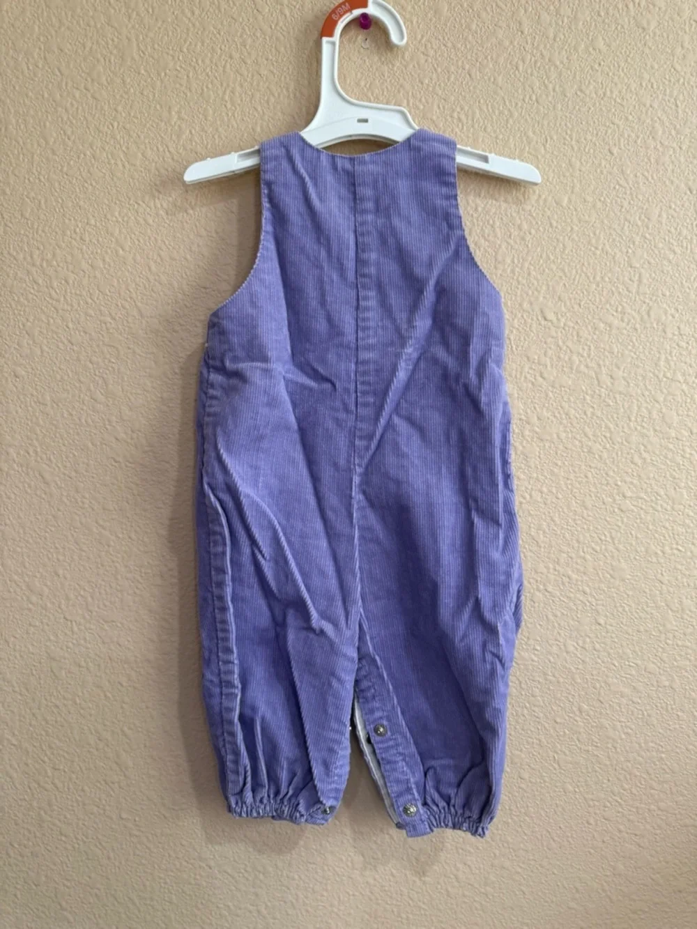 Vintage Carters Floral Corduroy Overalls-9months